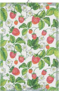 Ekelund Sommer Erdbeeren Geschirrtuch (Öko-Tex) 40x60 cm mehrfarbig