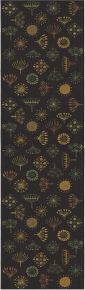 Ekelund Herbst Strohblume Tischläufer (Öko-Tex) 35x120 cm schwarz, grün, gold