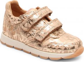 Bisgaard Mädchen Kinder Sneaker mit Klettverschluss gold print Luka V