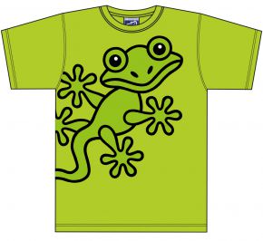 Bo Bendixen Unisex T-Shirt lime Gecko