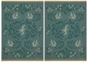 Finlayson Vapaus (Freiheit) Geschirrtuch (Öko-Tex) 2 Stk. 50x70 cm grün, ocker