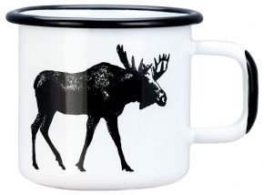 Muurla Nordic Der Elch Tasse / Becher Emaille 0,37 l