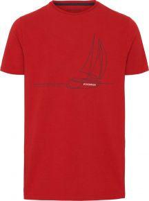REDGREEN Herren T-Shirt mit Segelboot Print Chet
