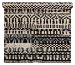 Bloomingville Joob Teppich Wolle 120x180 cm schwarz, natur