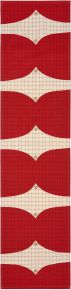 Marimekko Kalendi Tischläufer 40x165 cm leinen, gold, rot