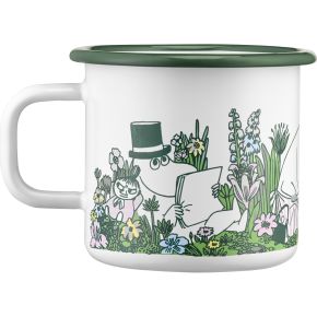 Muurla Mumins In the Garden Meadow Tasse / Becher Emaille 0,37 l weiß, bunt