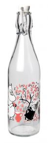 Muurla Mumins Beeren Glasflasche verschließbar 0,5 l