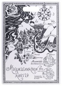 Muurla Mumins Originals die Karte Schneidebrett / Servierbrett 30x43 cm mit 2 Motiven