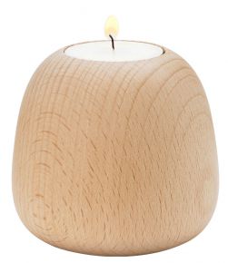Stelton Ora Kerzenständer / Teelichtleuchter Buche Höhe 8 cm