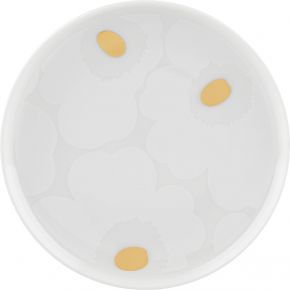 Marimekko Unikko Oiva Teller Ø 13,5 cm cremeweiß, gold