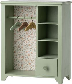Maileg Puppenmöbel Holzschrank 33x28x13 cm minzgrün