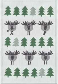 Ekelund Tiere Värmland Geschirrtuch (Öko-Tex) 35x50 cm grün
