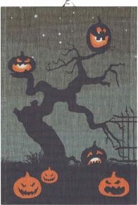 Ekelund Herbst Kürbisfriedhof Geschirrtuch (Öko-Tex) 35x50 cm mehrfarbig