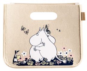 Muurla Mumins Umarmung Aufbewahrungskorb aus recyceltem PET 26x26x21 cm