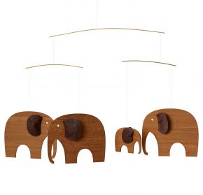 Flensted Mobiles Elefanten Treffen Teak