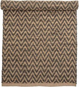 Bloomingville Teppichläufer Jute 70x140 cm natur, schwarz, braun Lieu