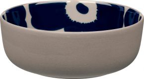 Marimekko Unikko Oiva Schüssel 0,4 l terra, dunkelblau