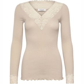 Rosemunde Copenhagen Damen T-Shirt (Öko-Tex) Langarm / V-Ausschnitt 4865