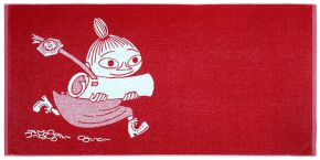 Finlayson Mumin Little My mit einer Botschaft Duschtuch (Öko-Tex) 70x140 cm rot
