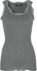 Rosemunde Copenhagen Damen Top Wolle / Viskose mit Spitze 4856