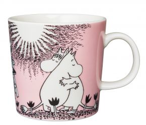 Moomin by Arabia Mumins Liebe Tasse / Becher 0,3 l rosa, creme