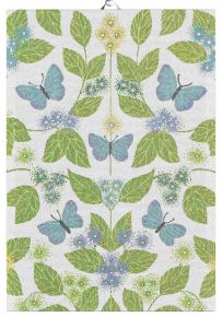 Ekelund Frühling Schmetterlingstraum Geschirrtuch (Öko-Tex) 35x50 cm grün, blau, weiß