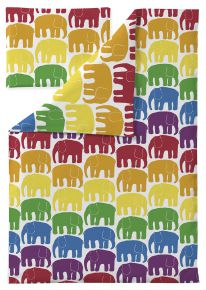 Finlayson Elefanti Kinderbettwäsche (Öko-Tex) 85x125 cm / 40x60 cm mehrfarbig