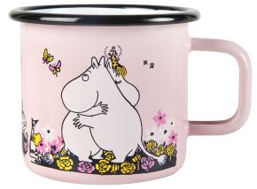 Muurla Mumins Umarmen Tasse / Becher Emaille 0,37 l