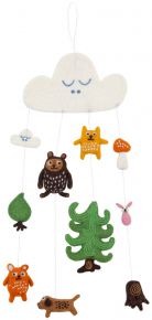 Klippan Kleiner Bär Kindermmobile Wollfilz Handarbeit
