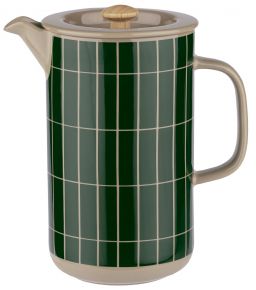 Marimekko Tiiliskivi (Ziegelstein) Oiva Kaffeezubereiter 0,9 l terra, dunkelgrün