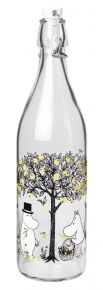 Muurla Mumins Äpfel Glasflasche verschließbar 1 l