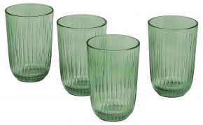 Kähler Design Hammershøi Glas grün 37 cl 4 Stk.