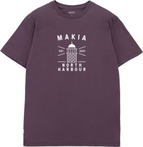 Makia Clothing Herren T-Shirt mit Print Tankar Hafen Helsinki