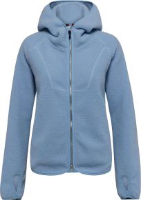 REDGREEN Damen Pile Fleecejacke mit Kapuze Sisse sky blue