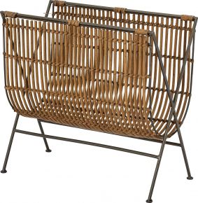 Bloomingville Clement Zeitungsständer Rattan 23x43 cm natur