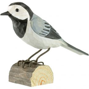 Wildlife Garden DecoBird Bachstelze handgeschnitzt