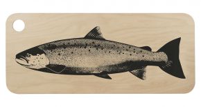 Muurla Nordic Der Lachs Schneidebrett / Servierbrett 20x46 cm