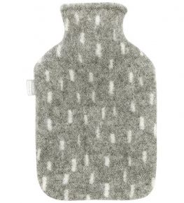 Lapuan Kankurit Pyry (Schneegestöber) Wärmflasche mit Wollhülle grau