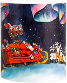 Muurla Mauri Kunnas Nordlichter Kerze Höhe 12 cm