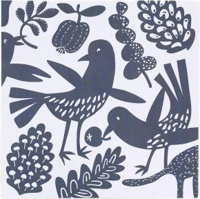 Klippan Frieden Papierservietten 33x33 cm 20 Stk. dunkelgrau, weiß