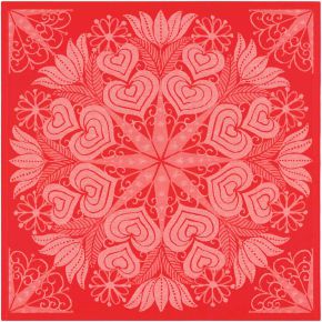 Ekelund Weihnachten & Winter Hjärtbo Mitteldecke (Öko-Tex) 80x80 cm