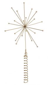 Oyoy Living Weihnachten Stern Höhe 24 cm Ø 23 cm goldfarbend