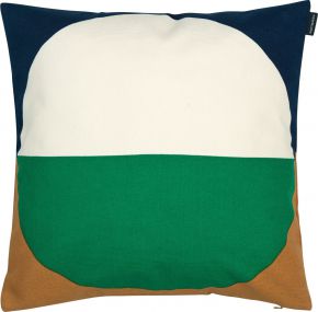 Marimekko Viitta (Referenz) Kissenhülle 40x40 cm (Öko-Tex) grün, cremeweiß, dunkelblau