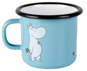 Muurla Mumins Retro Mumins Tasse / Becher Emaille 0,25 l