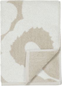 Marimekko Unikko Handtuch 50x70 cm beige, weiß