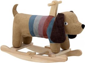 Bloomingville Mini Schaukeltier Hund braun, mehrfarbig Charlie