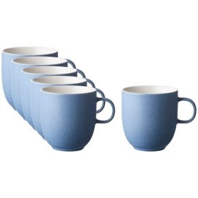 Studio Round North Tasse / Becher mit Henkel 0,33 l matt farbig river 6 Stk.