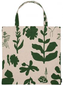 Marimekko Elokuun Varjot (Augustschatten) Tragetasche 43x44 cm grün, leinen