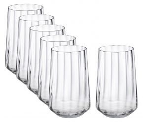 Georg Jensen Bernadotte Glas 0,38 l 6 Stk. klar