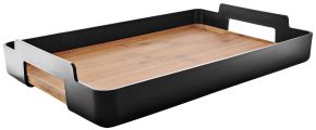 Eva Solo Nordic Kitchen Tablett Höhe 6 cm Breite 34 cm Länge 50 cm schwarz,  Bambus